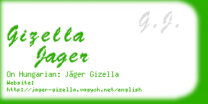 gizella jager business card